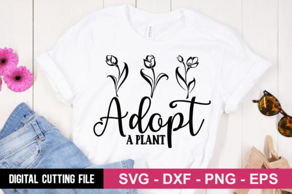 Adopt a Plant SVG: Perfect for T-Shirt Designs and Graphics