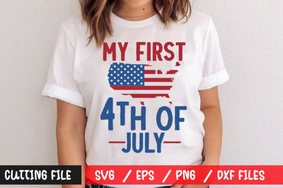 Celebrating with My First 4th of July SVG