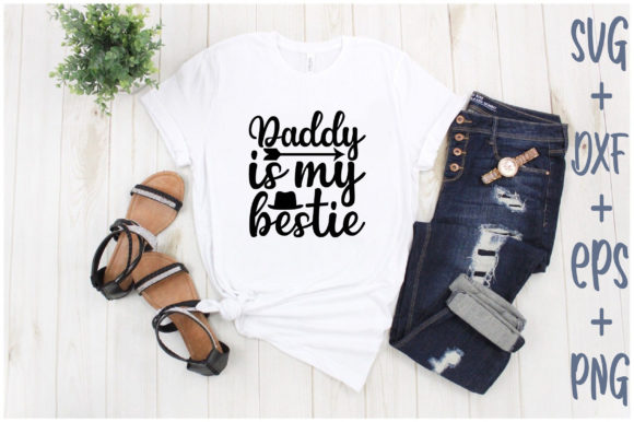 Daddy is My Bestie: A Heartwarming Embroidery Design