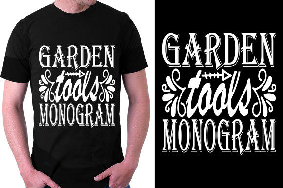 Garden Svg Design, Garden Tools Monogram