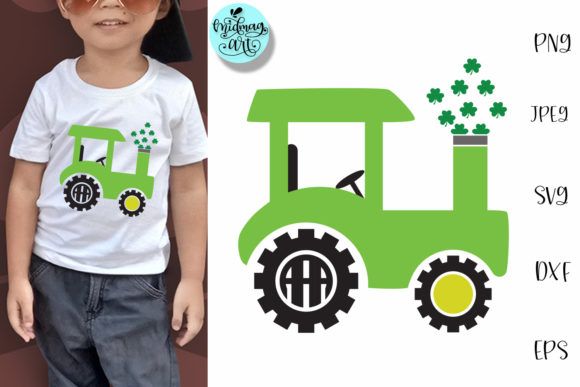 St. Patrick's Truck Monogram: Perfect for T-Shirt Designs and Graphics