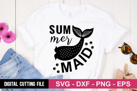 Sum Mer Maid SVG: A Charming Addition for T-Shirt Designs and Graphics