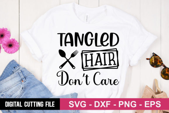 Tangled Hair Dont Care SVG: A Versatile Graphic for T-Shirt Designs