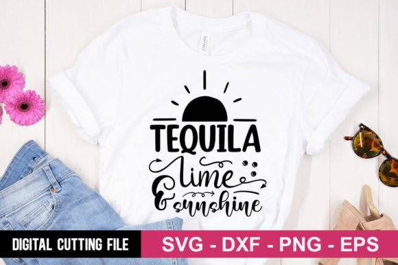 Tequila Lime and Sunshine SVG: A Vibrant Graphics Asset for T-Shirt Designs