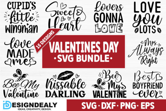 Valentines Day SVG Bundle for Creative T-Shirt Designs