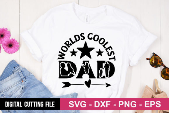 Worlds Coolest Dad SVG: A Must-Have for T-Shirt Designs and Graphics